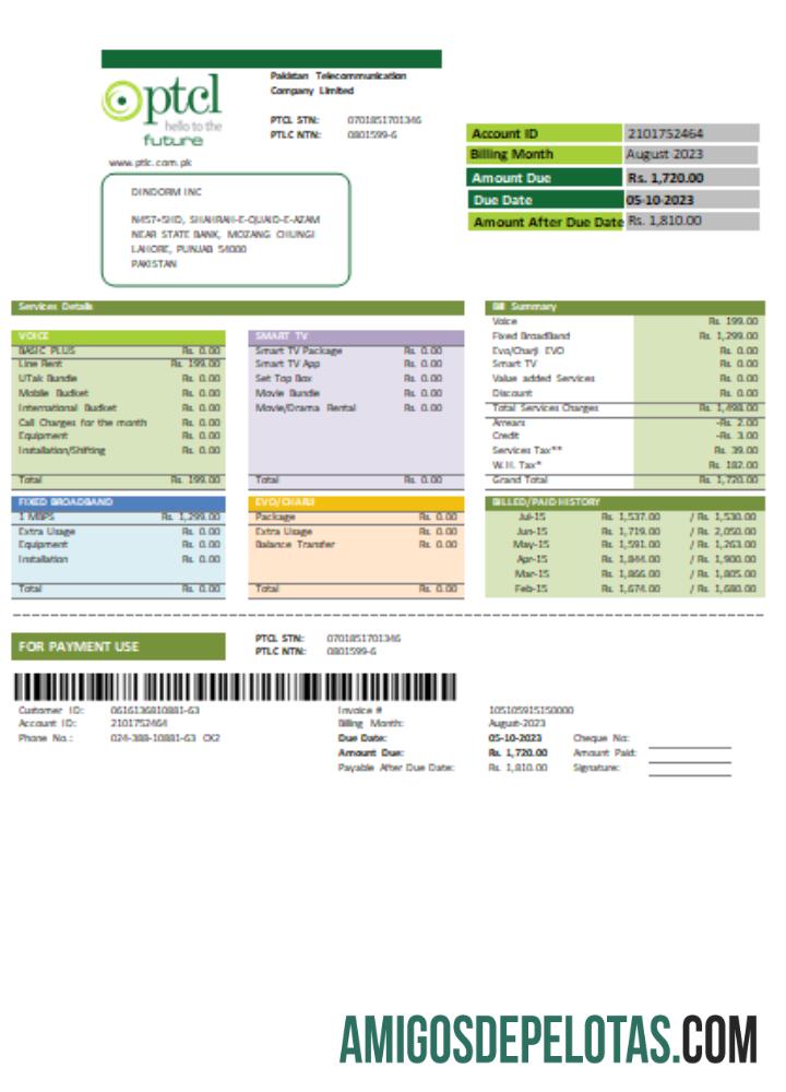 Projeto de lei de serviços públicos PTCL, SCR baixar para verificação